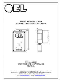 Thumbnail of document Manual - QTS-6000 Series Toxic Gas Transmitter/Sensors